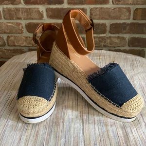 Nautica espadrille wedged sandals